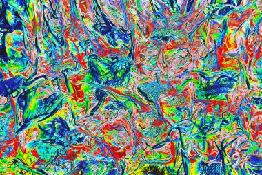 Mürekkep, boya, soyut. Tabloya yakın çekim. Renkli soyut resim arkaplanı. Yüksek desenli yağlı boya. Yüksek kalite detaylar. Alkol mürekkebi modern soyut resim, modern modern sanat.