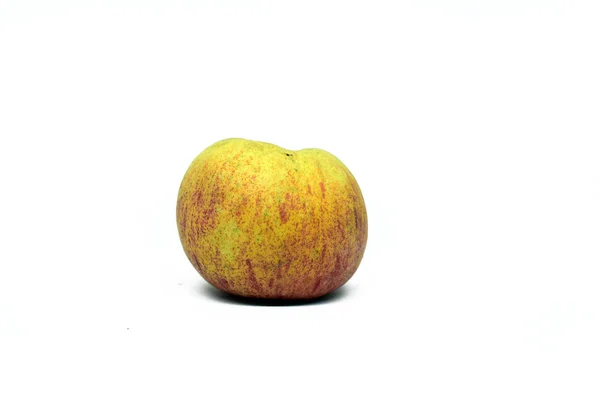 Pomme Rouge Fraîche Isolée Sur Blanc Avec Chemin Coupure Image — Photo