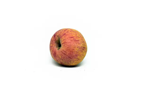 Pomme Rouge Fraîche Isolée Sur Blanc Avec Chemin Coupure Image — Photo