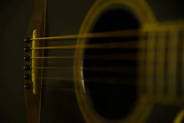 Stara Gitara Bliska Różny Kąt Gitara Zdjęcie — Zdjęcie stockowe
