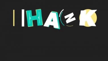 Stok videosu Teşekkür ederim tipografi metnini koyu renkli arkaplan üzerine yorumla. Sağlık hizmetleri ve gerekli işçilere teşekkür etmek için harika bir yol..