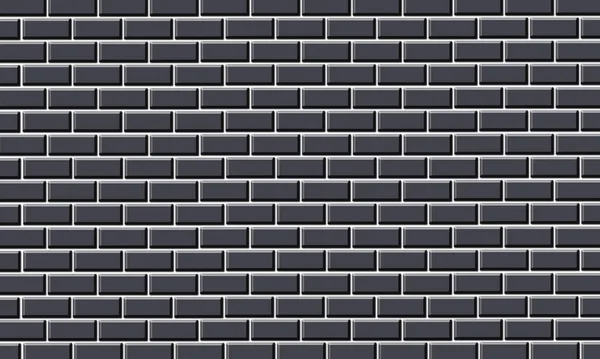 Black Wall Background Texture Black Brick Wall — Stock Photo, Image