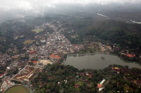 Widok Powietrza Kandy Sri Lanka — Zdjęcie stockowe