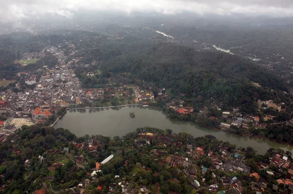 Vista Aérea Kandy Sri Lanka — Fotografia de Stock