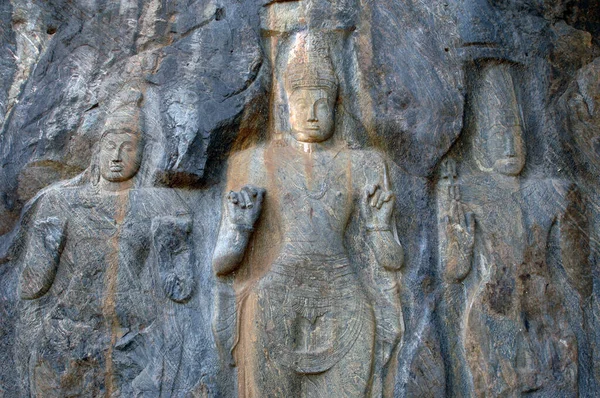 Buduruwagala Esculturas Pedra Sri Lanka — Fotografia de Stock