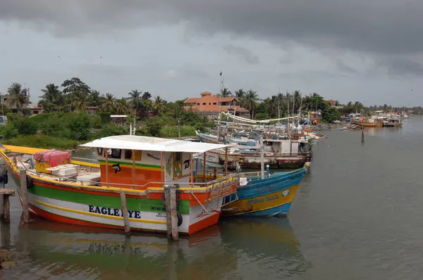 Barcos Pesca Negombo Sri Lanka — Foto de Stock