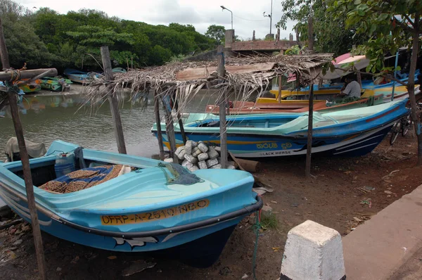 Barcos Pesca Negombo Sri Lanka — Foto de Stock