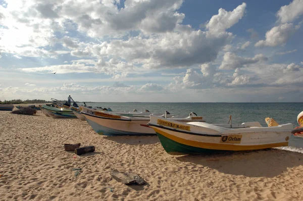 Barcos Pesca Pasikuda Sri Lanka — Foto de Stock