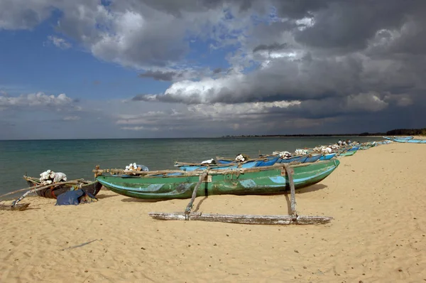 Barcos Pesca Pasikuda Sri Lanka — Foto de Stock