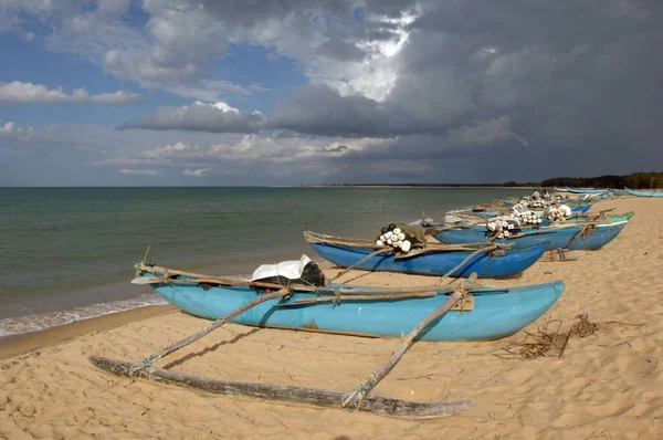Barcos Pesca Pasikuda Sri Lanka — Foto de Stock