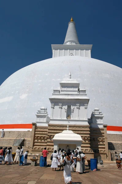 Ruwanweliseya Dagoba Anuradhapura Sri Lanka — Stockfoto