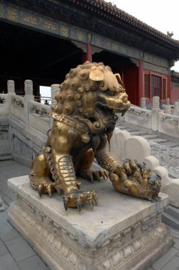 Aslan Heykeli, Yasak Şehir Pekin, Çin