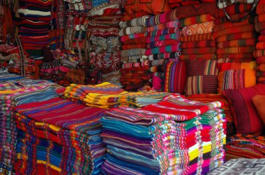 Lima Peru 'daki pazar yeri.