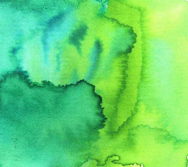 Blue and green abstract colorful watercolor background.