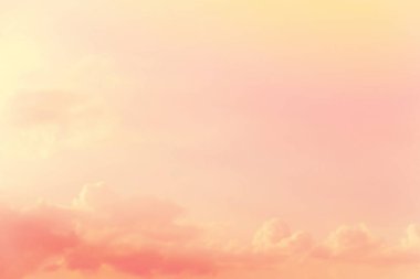 Yumuşak bulutlu gradyan pastel, soyut gökyüzü arkaplanı tatlı renkli.