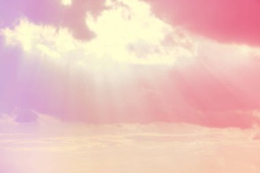 Yumuşak bulutlu gradyan pastel, soyut gökyüzü arkaplanı tatlı renkli.