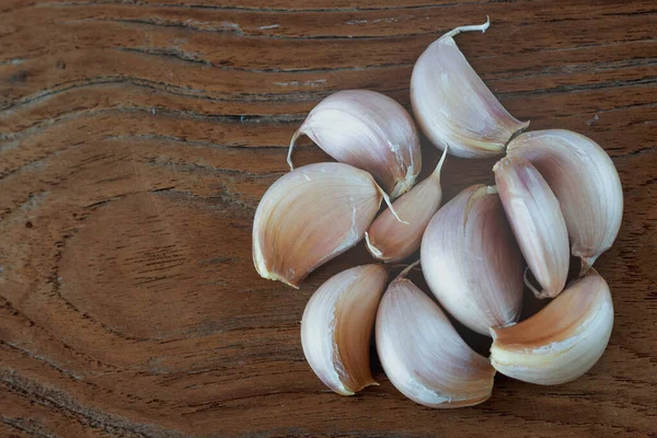 Diente Ajo Fresco Hierba Para Una Alimentación Saludable —  Fotos de Stock