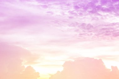 Soft cloudy is gradient pastel,Abstract sky background in sweet color.	