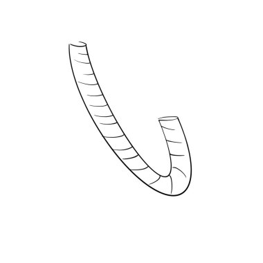 El yapımı yeni yıl şekeri. Çok tatlı. Beyaz arka planda Noel çölleri. Siyah beyaz çizim. Vektör çizimi. Tasarım Ürünleri EPS10