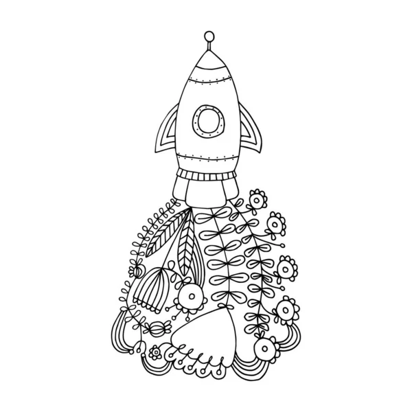 Eko roket vektör çizimi