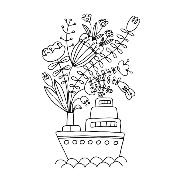 Eko vapur Vektör illüstrasyonu