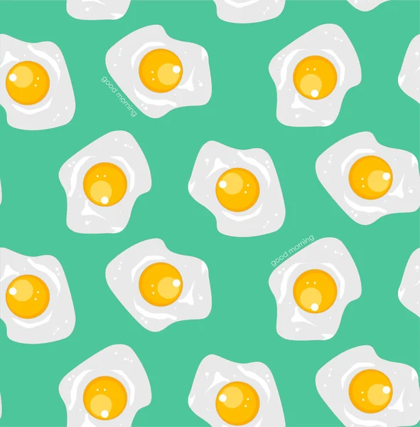 Wektor bezszwowy wzór z jajecznicą — Wektor stockowy