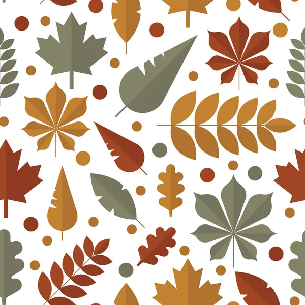 Beyaz arka planda üç renk, kırmızı, sarı, yeşil, vektörsüz yaprak deseni. Tekstil eskizi, arka plan, ambalaj kağıdı, tasarım, ambalaj. Eps 8.