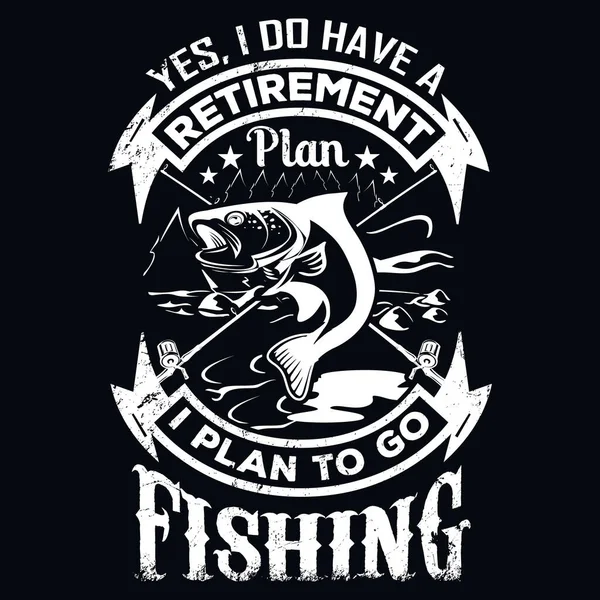 Diseño Camisetas Pesca Gráfico Vectorial Póster Tipográfico Camiseta — Archivo Imágenes Vectoriales