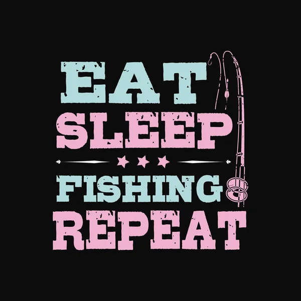 Fishing Shirts Design Vector Graphic Typographic Poster Shirt — Stock Vector