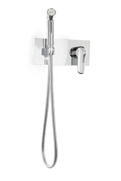 Steel Shower Set Chrome Plating Side Shower Set Wall Mounted — Stock Photo, Image