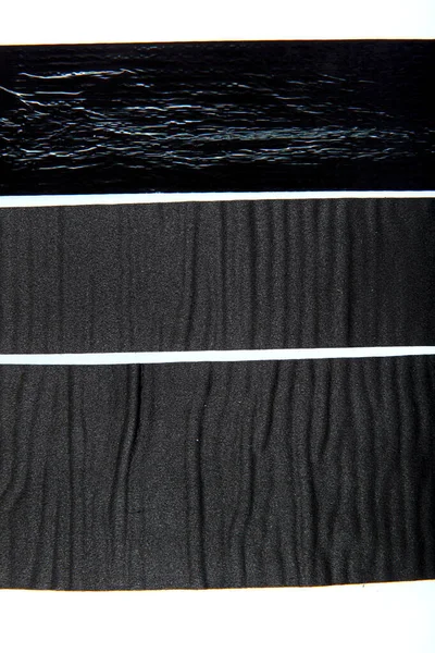 Zwarte Industriële Tape Rol Witte Achtergrond Rubber Isolatietape Geluidsisolatietape — Stockfoto
