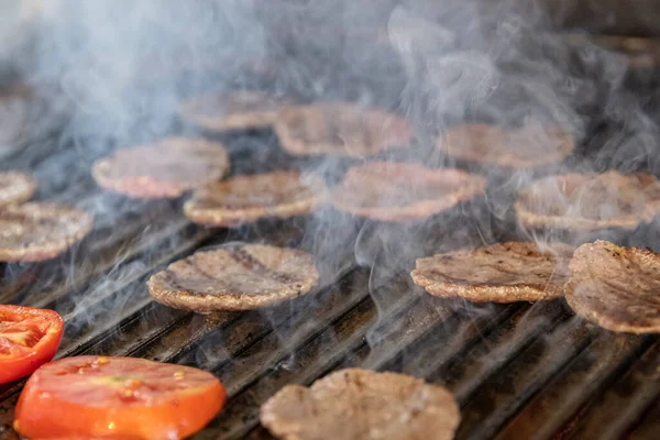 Gehaktballen Bakken Grill Gehaktballen Grillen Grill Turkse Keuken — Stockfoto