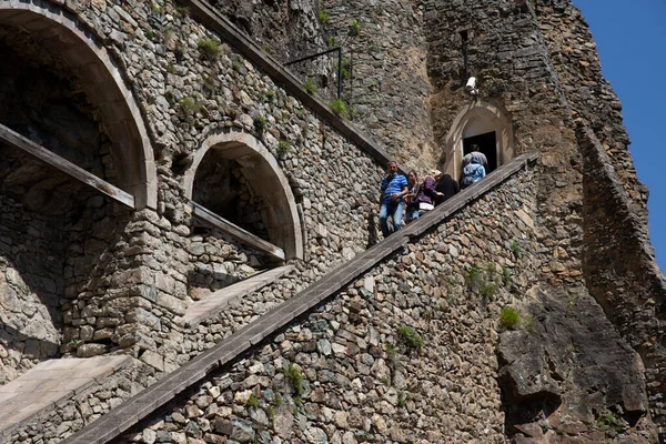 Macka Trabzon Turkey August 2014 Sumela Monastery Courtyard Rock Remains — Stock Photo, Image