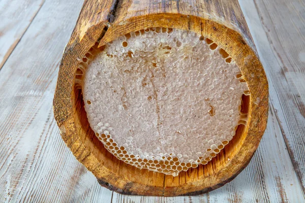 Organic Honeycomb Turkish Karakovan Honey Karakovan Natural Honeycomb Made Nature — Stock Photo, Image