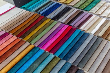 Tekstil örnekleri renk çizelgesi. Arkaplan rengi kumaş kumaş kumaş tasarımcısı.