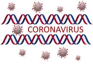 Covid-19 İmza ve Sembol, vektör İllüstrasyon konsepti Coronavirus COVID-19. Çin 'den Wuhan virüsü. Covid-19 Coronavirus kavramı yazı dizaynı logosu.