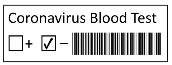 Testy Obecność Koronawirusu Covid Pisanie Probówce Dodatnimi Ujemnymi Wynikami Testów — Zdjęcie stockowe