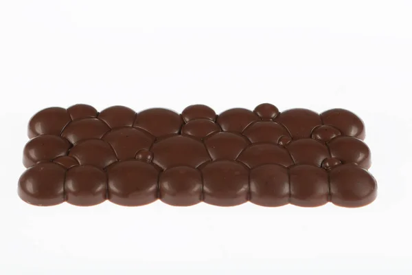 Barra Chocolate Con Leche Estallido Chocolate Popcik Aislado Sobre Fondo — Foto de Stock