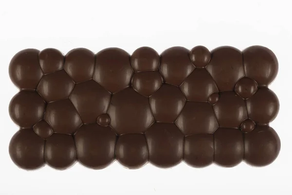 Barra Chocolate Con Leche Estallido Chocolate Popcik Aislado Sobre Fondo — Foto de Stock