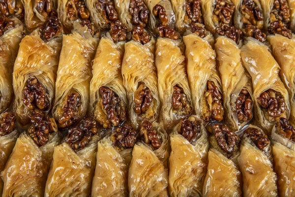 Турецкий Десерт Баклава Фоне Концепции — стоковое фото