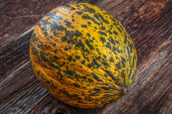 Manisa şehrinde kavun (Kirkagac kavun). Ahşap arkaplanı kapatın..