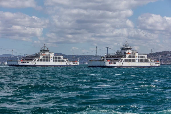 Κωνσταντινούπολη Τουρκία Μαρτίου 2019 Istanbul Sea Buses Ferries Istanbul Strait — Φωτογραφία Αρχείου