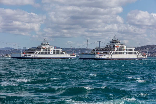 Κωνσταντινούπολη Τουρκία Μαρτίου 2019 Istanbul Sea Buses Ferries Istanbul Strait — Φωτογραφία Αρχείου