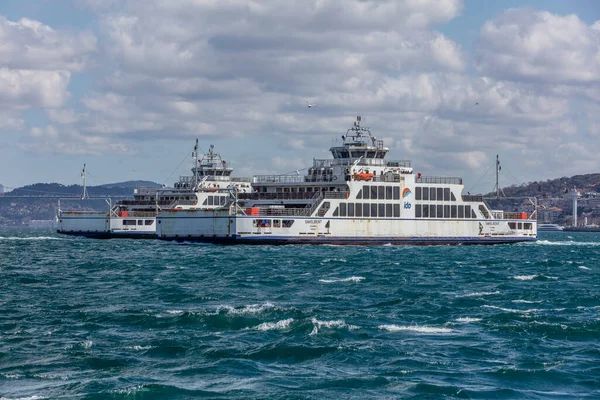 Istanbul Turkey March 2019 Istanbul Sea Buses Ferries Istanbul Strait — Stock Photo, Image