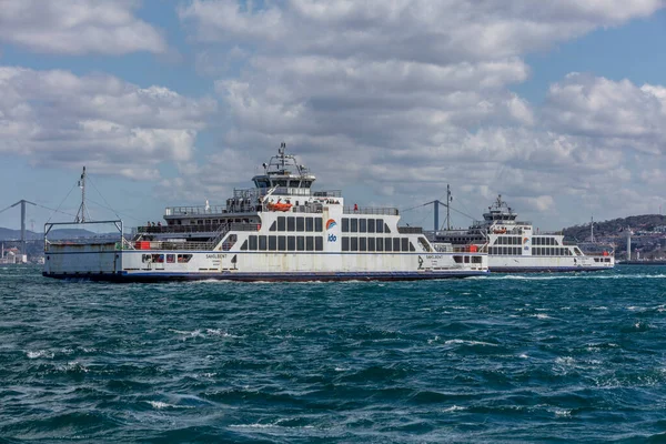 Κωνσταντινούπολη Τουρκία Μαρτίου 2019 Istanbul Sea Buses Ferries Istanbul Strait — Φωτογραφία Αρχείου