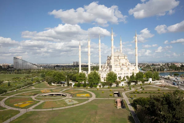 Adana Sabanci Mecset Adana Central Park Adana Törökország — Stock Fotó