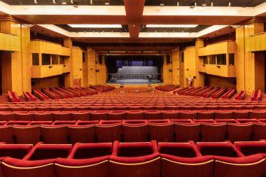 İstanbul, Türkiye - 12 Mart 2019; CRR Konser Salonu (Cemal Resit Rey Konser Salonu) İstanbul, Türkiye.