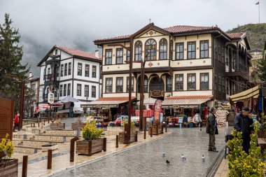 Tarakli, Adapazari, Türkiye - 27 Ocak 2019; Tarakli Osmanlı dönemindeki yerleşimlerden biridir. Anadolu 'da küçük bir yerleşim yeri. Güzel eski evleri olan ünlü bir yer..