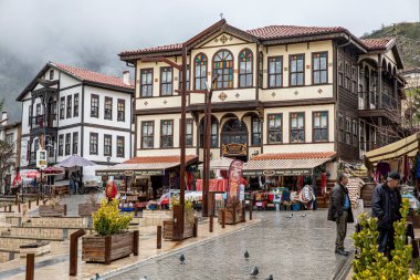 Tarakli, Adapazari, Türkiye - 27 Ocak 2019; Tarakli Osmanlı dönemindeki yerleşimlerden biridir. Anadolu 'da küçük bir yerleşim yeri. Güzel eski evleri olan ünlü bir yer..