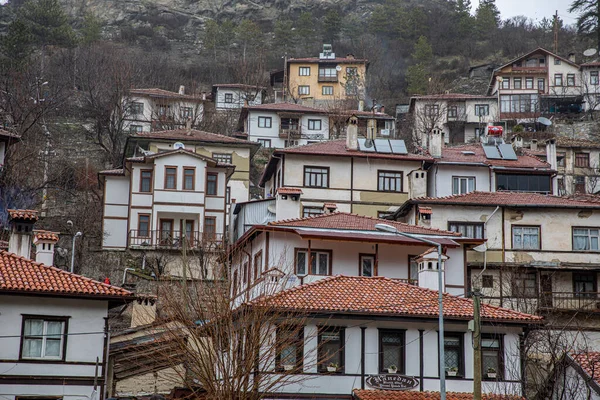 2019 터키의 역사적 지역이다 오스만 제국의 가옥이다 아름다운 집들이 — 스톡 사진